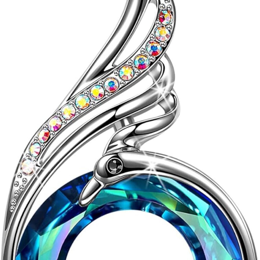 Rise From the Ashes Phoenix Necklace Made with Crystals from Austria, 18"+2" Nec